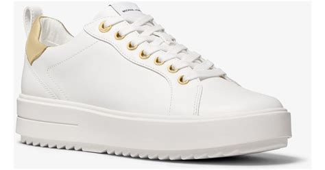 michael kors emmett lace up|Emmett Leather Sneaker .